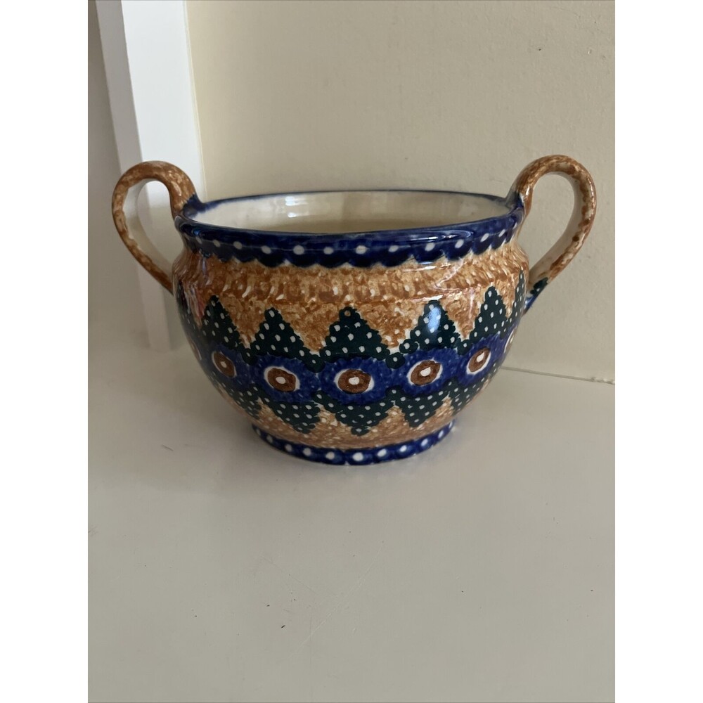 Antique Pottery vase Bowl Paul Schreier Bunzlau ceramic 6” marked Germany